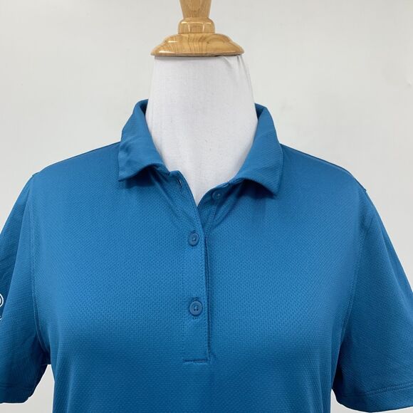 Under Armour Golf Polo Shirt Women M Fitted HeatGear The Country Club DC Ranch - Picture 3 of 14